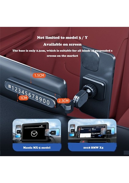 Tesla Manyetik Araç Telefon Standı Için Sumi-Tap Plaka ile Ayarlanabilir Ayarlanabilir Manyetik Adsorpsiyon Montaj Aksesuarları (Yurt Dışından) modelleri