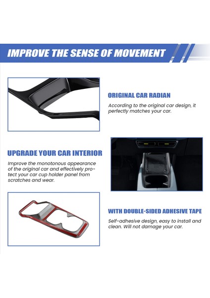 Siyah Araba Iç Kablosuz Şarj Pedi Çerçeve Fincan Tutucu Kapak Kapağı Byd Yunus Mini / Byd Seagull (Yurt Dışından) indirimleri