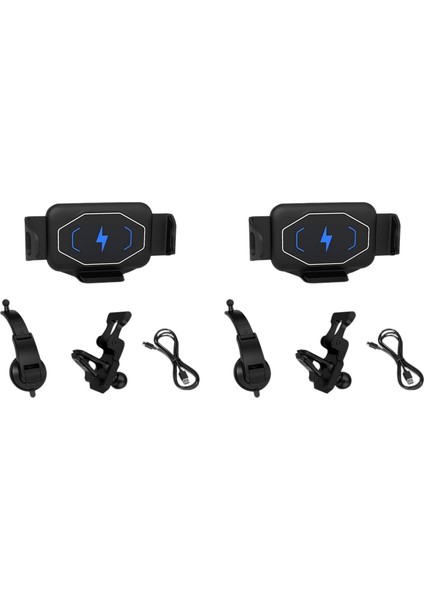 2x 15W Qi Kablosuz Araç Şarj Cihazı Montaj Tutucu Samsung Galaxy Z Kat 3 2 iPhone 13 12 Max Mate x (Yurt Dışından)