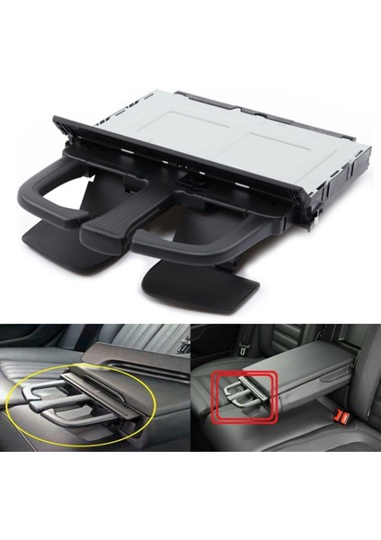 Araba Çıkış Kupası Tutucu Arka Koltuk Kol Yavru Kupa Tutucu Jetta Golf Mk4 Mk5 Passat B6 -Audi A3 A4 A5 A6 8P085995B 1J0858601 (Yurt Dışından) fiyatları