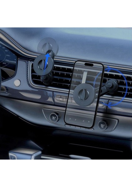 Manyetik Araba Telefon Tutucu Ayarlanabilir Manyetik Boyut Araç Magsafe Yüzük Manyetik Hava Outlet Telefon Tutucu (Yurt Dışından)