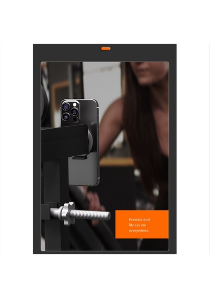 Çift Taraflı Telefon Holde Katlanabilir 360 ° Dönen Stand Güçlü Mıknatıs ve Parmak Kavrama Suppor Gümüş (Yurt Dışından) modelleri