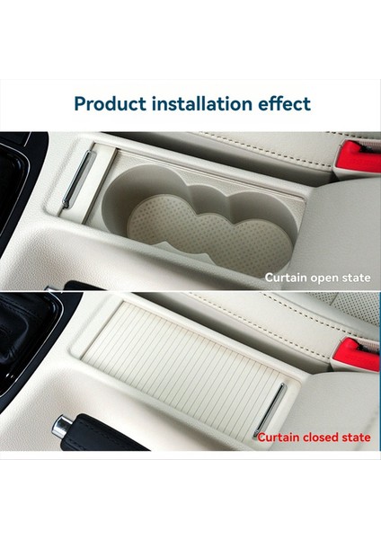 Iç Merkez Konsol Silindir Deklanşı Içecek Su Kupası Tutucu Kapak Skoda Superb 2009-2015 Gri (Yurt Dışından) fiyatları