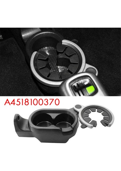 Araba Çift Delik Kupa Tutucu Merkez Konsol Içecek Tutucu A4518100370 Mercedes Benz Smart W451 2008-2015 (Yurt Dışından) modelleri