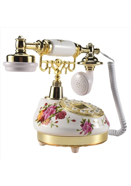 Retro Vintage Antik Stil Çiçek Seramik Ev Dekor Masası Telefon Telefon (Yurt Dışından) modelleri
