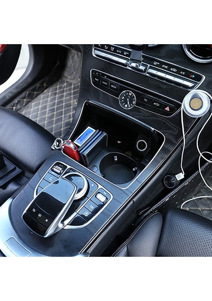 Araba Merkezi Kontrol Su Kupası Tutucu Saklama Kutusu Mercedes Benz C E Glc Sınıfı W205 X253 W213 (Yurt Dışından) modelleri