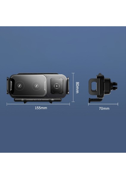 Araba Kablosuz Şartı Telefon Stand Hava Havalandırma Telefon Stand 360 Derece Dönen Telefon Braketi Desteği Hızlı Şarj (Yurt Dışından) fırsatları