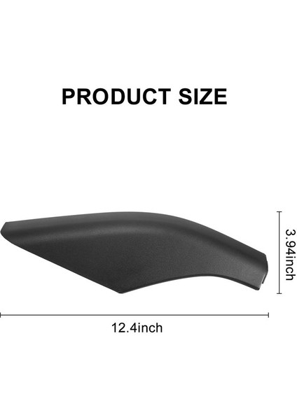 4pcs Siyah Abs Arabası Çatı Bagaj Rafı Raylı Son Kapak Kabuğu Koruyucusu Land Rover Freelander 2 2006-2014 (Yurt Dışından)