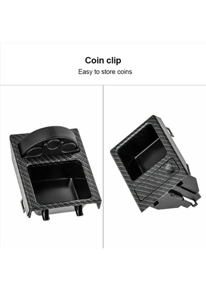 2x 51168217953 Bmw 3 Serisi E46 318I 320I 98-06 Karbon Fiber Merkez Konsolu Su Kupası Tutucu Para Sokak Kutusu (Yurt Dışından) fırsatları