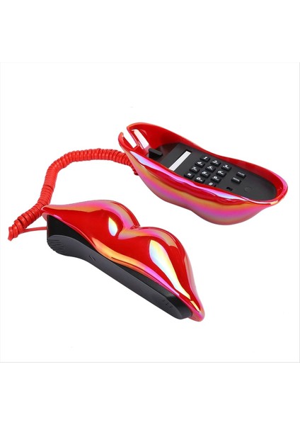 Yeni Kırmızı Dudaklar Sabit Telefon Avrupa Şık Masaüstü Telefon Kablosu Ev Otel Ofis Için Sabit Telefon (Yurt Dışından) modelleri