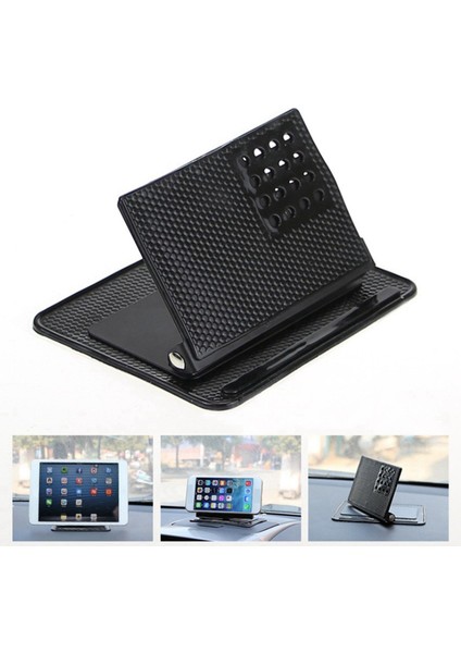 2x Araba Gösterge Tablosu Çok Fonksiyonlu Sihirli Taşınabilir Telefon Tutucu Silikon Anti-Slip Mat Gps Navigatör Montaj Braket Iç Mekan (Yurt Dışından) fiyatları