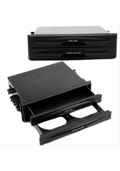 Evrensel Araba Içecek Montajları Tutucular Otomatik Araba Çift Din Radyo Cep Kiti Içecek Kupası Tutucu Saklama Kutusu Otomatik Sahibi (Yurt Dışından) fiyatları