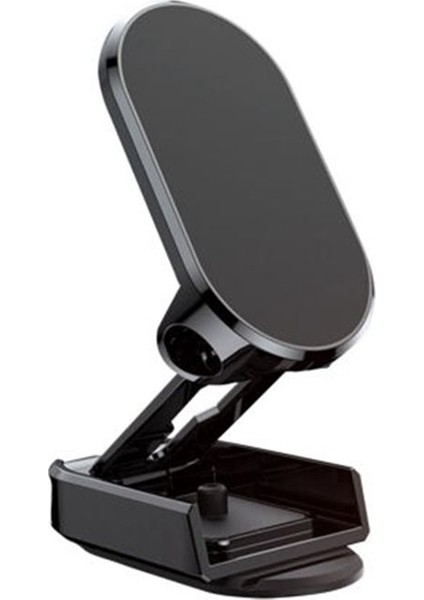 Evrensel 720 ° Rotasyon Katlanabilir Manyetik Emme Araç Telefon Tutucu Siyah (Yurt Dışından)