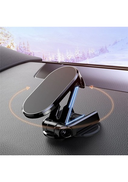 Evrensel 720 ° Rotasyon Katlanabilir Manyetik Emme Araç Telefon Tutucu Siyah (Yurt Dışından) indirimleri