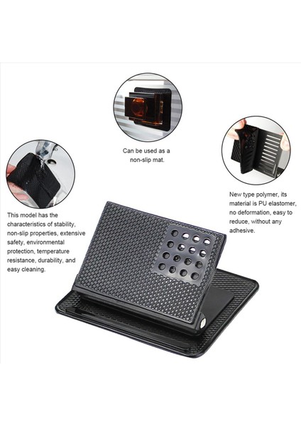 3x Araba Gösterge Tablosu Çok Fonksiyonlu Sihirli Taşınabilir Telefon Tutucu Silikon Slic Slip Mat Gps Navigatör Montaj Braket Iç Mekan (Yurt Dışından) fiyatları