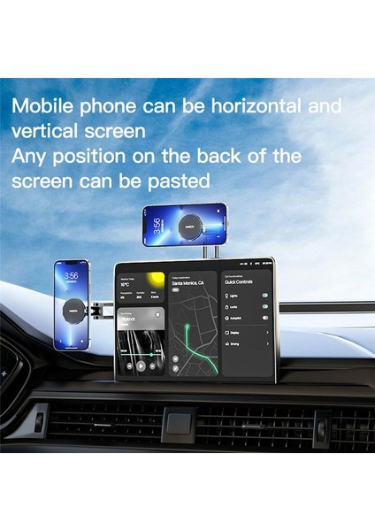 Tesla Model 3 Model Y Ölçeklenebilir Evrensel Gizli Yüzen Ekran Telefon Montajı (Yurt Dışından) modelleri