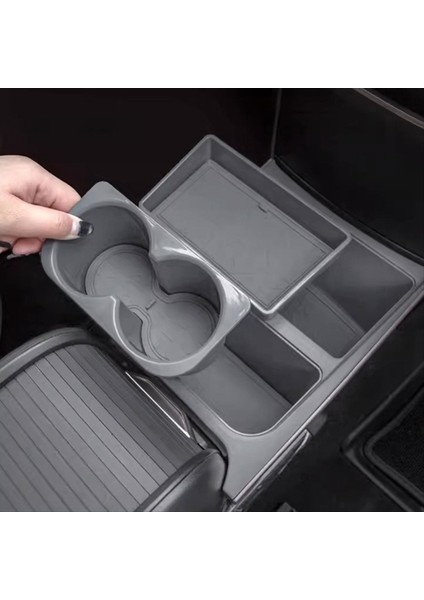 Araba Koltuğu Koridoru Çift Katmanlı Saklama Kutusu Tepsisi Zeekr x Iç Modifikasyon Aksesuarları Gri (Yurt Dışından) indirimleri