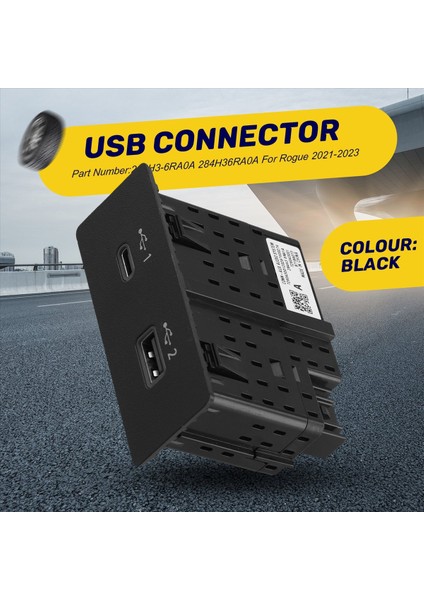 284H3-6RA0A Car USB &amp Tip C Bağlantı Noktaları Nissan Rogue 2021-2023 Için Yardımcı Kriko (Yurt Dışından) fırsatları