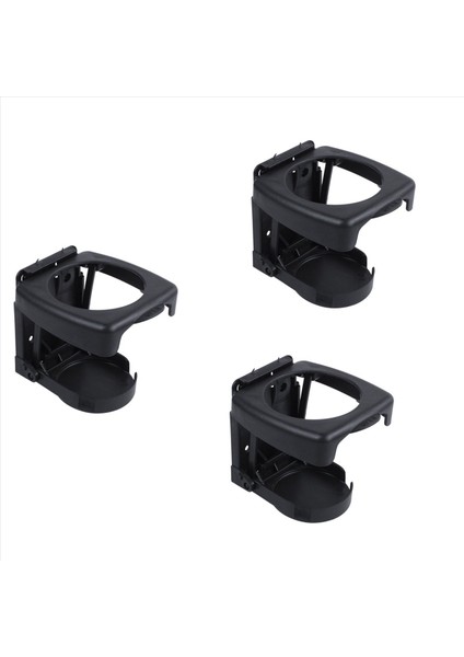 3x Siyah Plastik Katlanır Araba Kamyonu Içecek Bardağı Şişe Tutucu Standını (Yurt Dışından)