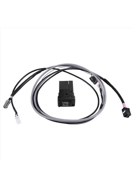 USB Aux Arayüz Anahtarı 5 Pin Fiş Tahsisi Kablo Kiti Toyota Corolla Camry Reiz Rav4 Prius Verso Highlander (Yurt Dışından)
