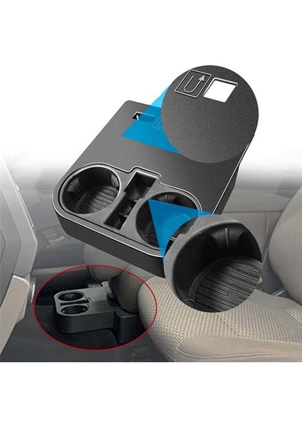 Ford F150 2015-2020 Için HC3Z-2813562-AB Siyah HC3Z2813562AB Araba Ön Merkez Konsol Kupası Tutucu Koltuk Altında (Yurt Dışından) fırsatları