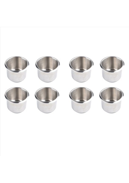 8pcs Evrensel Deniz Tekne Kupası Tutucu 68X55MM Poker Masası Kanepesi Için Içecek Kupası Tutucuda Paslanmaz Çelik Damla (Yurt Dışından)