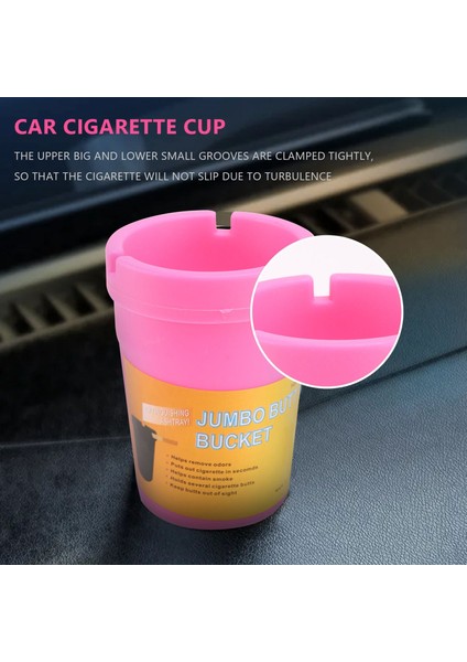 Taşınabilir Mini Ashtray Kupası Araba Butt Kova Duman Kül Tutucu Şeker Renk (Yurt Dışından) indirimleri