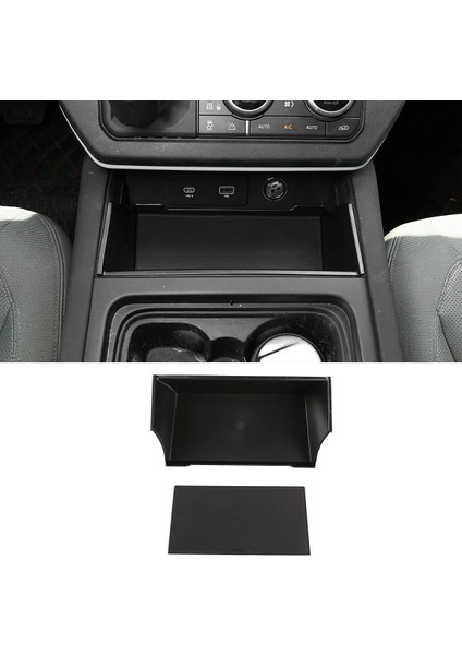 Land Rover Defender Için 110 2020-2021 Abs Siyah Araç Merkezi Depolama Koltuğu Kutusu Depolama Kutusu Telefon Kutusu (Yurt Dışından) fırsatları
