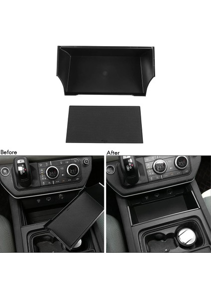 Land Rover Defender Için 110 2020-2021 Abs Siyah Araç Merkezi Depolama Koltuğu Kutusu Depolama Kutusu Telefon Kutusu (Yurt Dışından) indirimleri