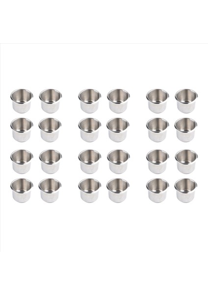 24PCS Evrensel Deniz Tekne Kupası Tutucu 68X55MM Poker Masası Kanepesi Için Içecek Kupası Tutucuda Paslanmaz Çelik Damla (Yurt Dışından)