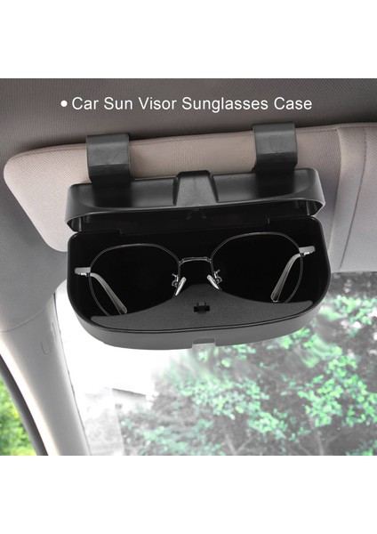 Araba Sun Visor Güneş Gözlüğü Kılıf Tutucu Göz Gözlükleri Organizatör Kredi Kartı Yuvaları Dış Çift Çift Klip Tasarım Tüm Araç Modellerine Uyuyor Kolay Kurulum (Yurt Dışından) indirimleri