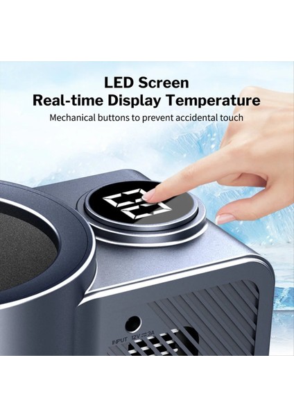 Akıllı Araba Kupası Tutucu Soğutma Kamp Için Otomatik Kupa Içecek Tutucu Seyahat Sürüş Içecek Kutuları Soğutucu (Yurt Dışından)