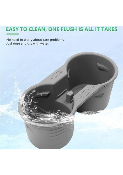 Tesla Model Y Model 3 2021-2023 Merkez Konsol Kupası Tutucu Ekleme Kayma Önleyici Su Kupası Tutucu Aksesuarları Gri (Yurt Dışından) indirimleri