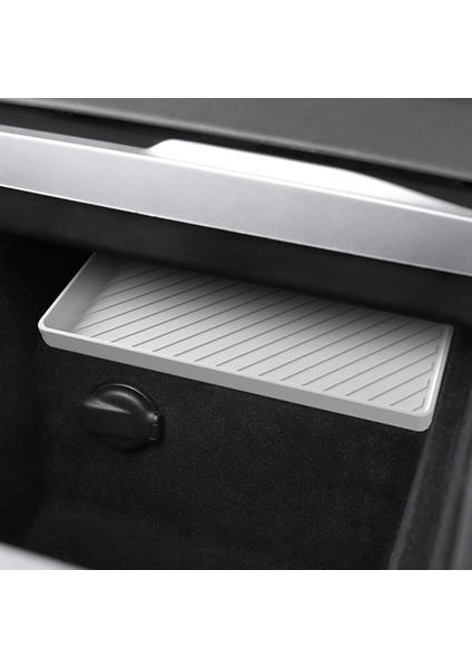 Tesla Model 3+ Için Yeni Model3 Merkezi Kontrol Silikon Pad Saklama Kutusu Merkezi Alt Silikon Pad Yeni Model 3 Gri (Yurt Dışından) modelleri