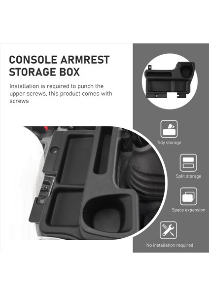 Toyota Land Cruiser FJ70 FJ76 FJ77 FJ78 FJ79 LC76 LC77 Için Merkez Konsol Koltuk Saklama Kutusu Tepsisi (Yurt Dışından) fırsatları