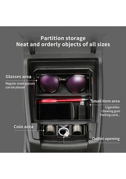 Merkez Konsol Organizatörü Koltuk Saklama Kutusu Tepsisi Chevy Colorado/gmc Kanyonu Için 2023 2024 Aksesuarlar (Yurt Dışından) fırsatları