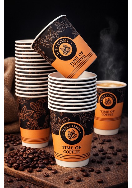 Kahverengi Karton Bardak 7 Oz