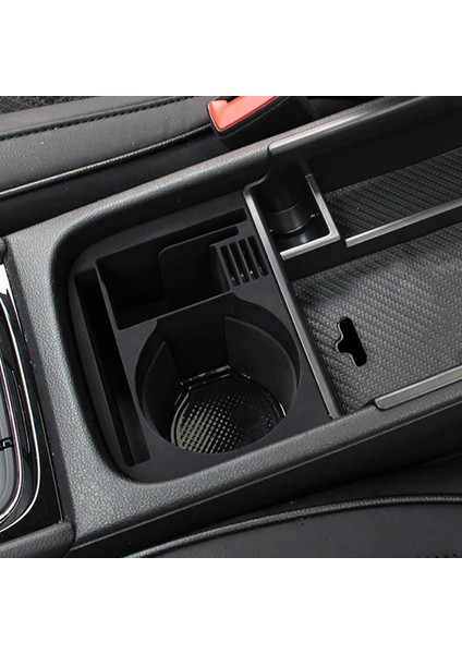 Abs Siyah Araba Merkezi Konsol Kupası Tutucu Saklama Kutusu Kolçak Kutusu Organizatör Kupası Skoda Kodiaq 17-19 Gt (Yurt Dışından) fırsatları
