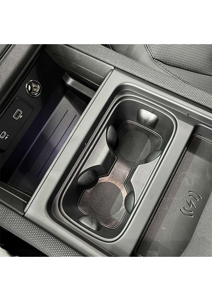 Land Rover Defender Için 2x 2023-2024 Otomobil Merkezi Konsol Kupası Kavurma Kupası Tutucu Aksesuarlar Ekleme Tpe Siyah (Yurt Dışından) fiyatları