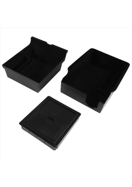 3pcs Center Konsolu Organizatör Tepesi 2021 Tesla Model 3/y Koltuk Emniyeti Cubby Çekmece Depolama Kutusu Aksesuarları (Flock) (Yurt Dışından)