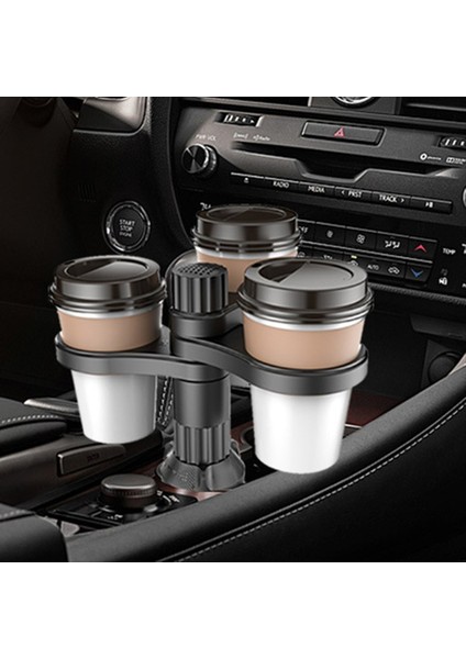 3 Arada 1 Çok Fonksiyonlu Araba Içecekleri Tutucu Fincan Tutucu Genişletici Adaptörü Dönen Ayarlanabilir Taban Depolama Rafı Araba Fincan Montajı (Yurt Dışından) indirimleri