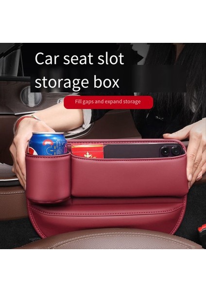 Araba Deri Bardak Tutucu Çanta Bardak Tutucu ile Araba Koltuğu Saklama Kutusu Araba Deri Bardak Tutucu Çanta Koyu Kahverengi (Yurt Dışından) modelleri