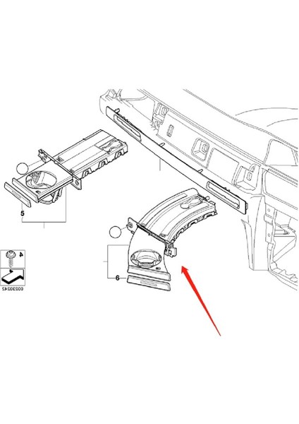 Bmw E90 2005-2012 Araç Aksesuarları Için Araba Sağ Sürücü Gösterge Tablosu Kupa Tutucu Montajı 51459173464 Rhd (Yurt Dışından) fiyatları
