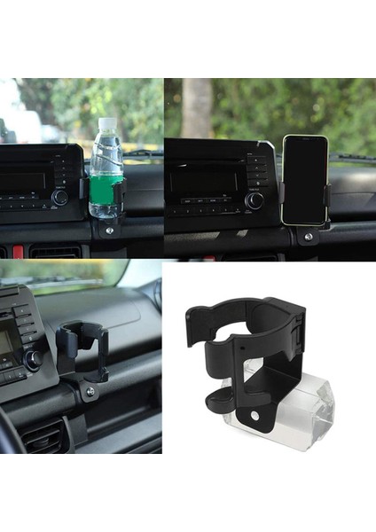 2x Araba Montajlı Telefon Tutucu Çok Fonksiyonlu Su Kupası Içecek Stand Braketi Suzuki Jimny 2019 2020 Araba Aksesuarları (Yurt Dışından) indirimleri