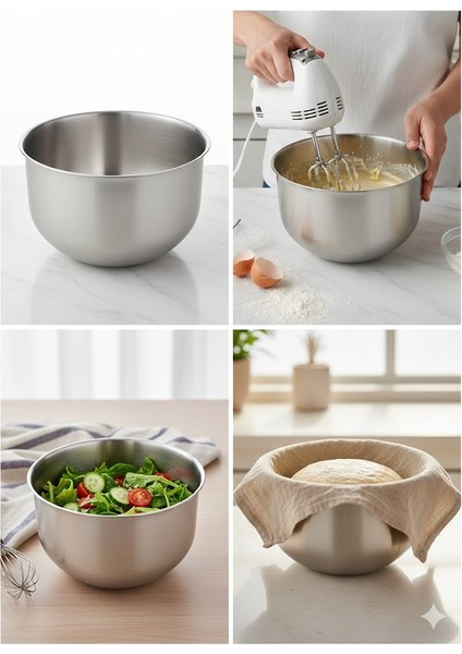 Çok Amaçlı Paslanmaz Çelik Çırpma Kabı Pasta Yumurta Yoğurt Hamur Salata fırsatları