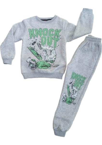 Erkek Çocuk 3 İp Baskılı 8/11 Yaş Eşofman Takım fırsatları