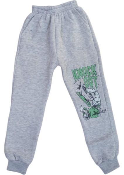 Erkek Çocuk 3 İp Baskılı 8/11 Yaş Eşofman Takım