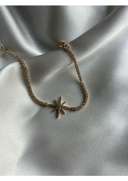 14K Altın Kaplama Gold Renk Kuzey Yıldızı Bileklik fiyatları