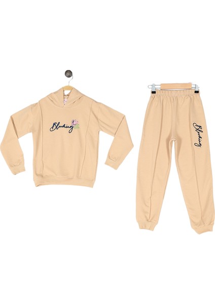 Kız Çocuk Baskılı Kapşonlu 2 Ip 5/8 Yaş Eşofman Takımı fiyatları