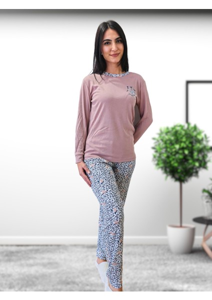 Love Dream Kalp Desenli Pamuk Kadın Pijama Takımı (G.Kurusu) Kahv fiyatları